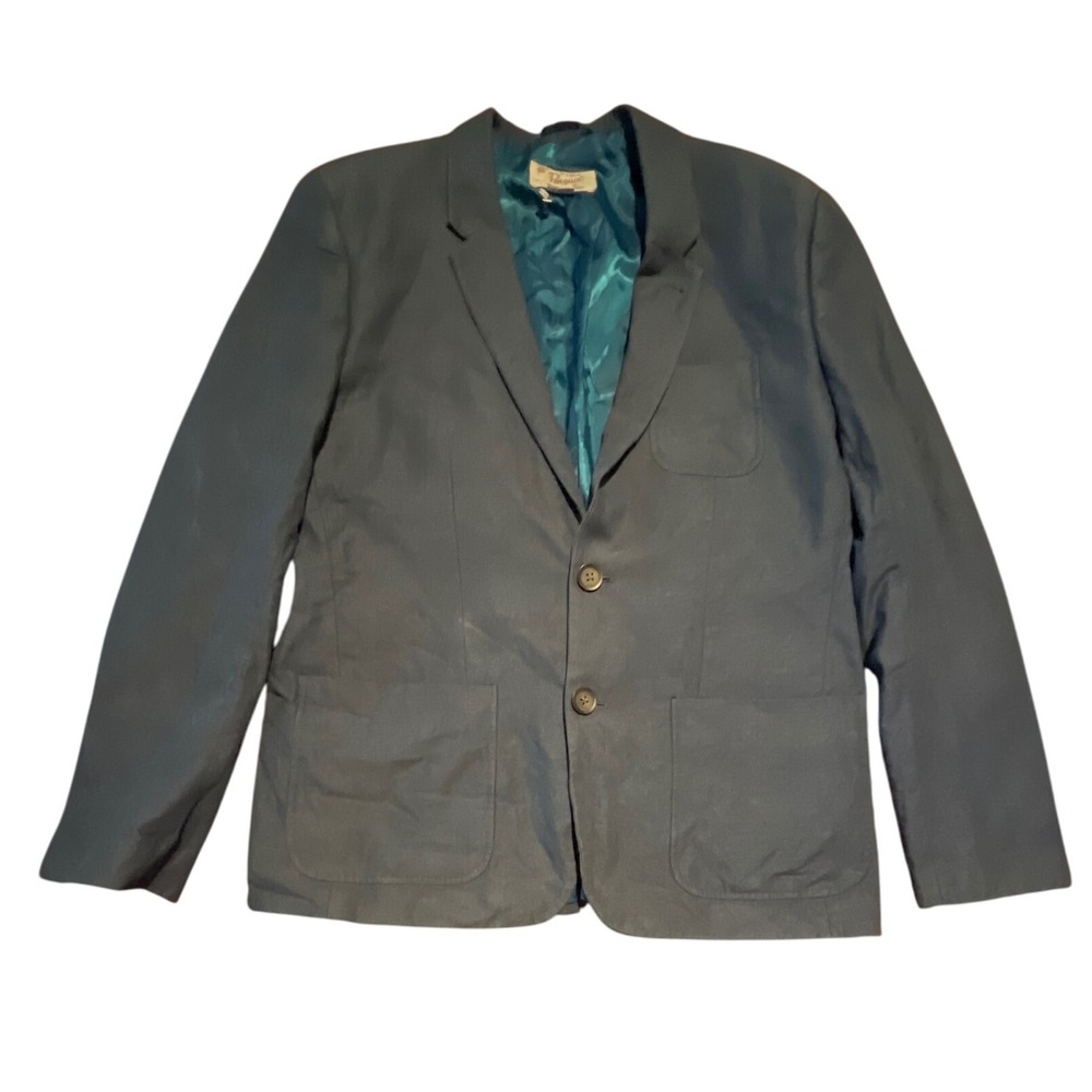 Original Penguin By Munsingwear Mens Navy Blue Cotton Blend Blazer‎ Jacket L